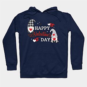 Happy Valentine's Day, Love valentine svg, Valentine's Day Svg,Gnomes Svg, Valentine, Valentine Gnomes , Plaid heart, Plaid Gmome  Hoodie TP1501