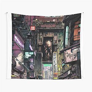 Cyber City Scene Tapestry - 10th Dimension