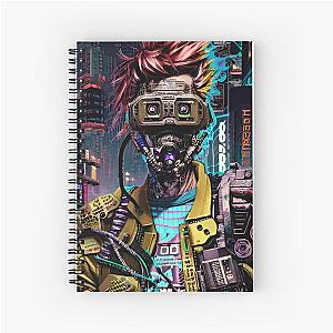 Cyber City Scene Spiral Notebook by Andy Aces, Chromer Psycho