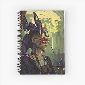 Cyber City Scene Spiral Notebook - Nomad Scout