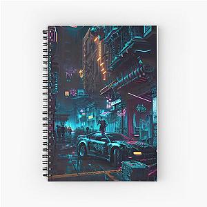 Kabuki Town Cyber City Scene Spiral Notebook