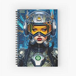 Cyber City Character Concept Spiral Notebook