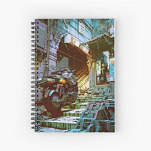 Cyber City Scene Spiral Notebook - Dive Bar