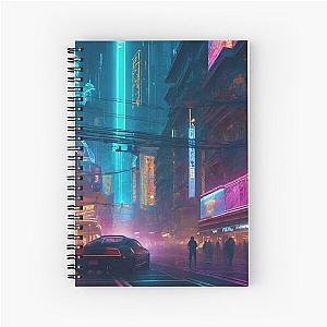 Cyber City Character Concept Spiral Notebook