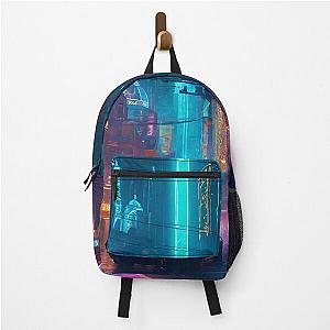 Cyber City Character Concept Backpack - City at Night