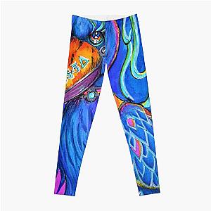 Cyberpunk Leggings - Cyberpunk Shoebill Stork Leggings RB1110