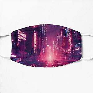 Cyberpunk Face Masks - Cyberpunk Streets Flat Mask RB1110