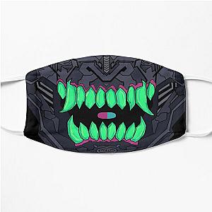 Cyberpunk Face Masks - japanese cyberpunk demon mask Flat Mask RB1110