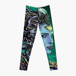 Cyberpunk Leggings - Cyberpunk Robot Girl Leggings RB1110