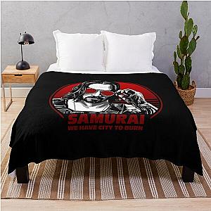 Cyberpunk Blanket - Samurai - Cyberpunk - 80s style Throw Blanket RB1110