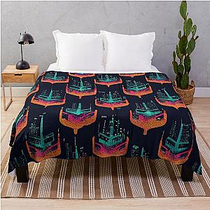 Cyberpunk Blanket - cyberpunk retro pattern Throw Blanket RB1110