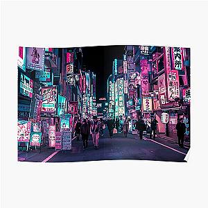 Cyberpunk Posters - Heart Full Of Neon: Cyberpunk Overload Poster RB1110