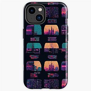 Cyberpunk Cases - cyberpunk retro pattern iPhone Tough Case RB1110