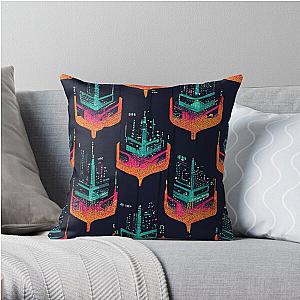 Cyberpunk Pillows - cyberpunk retro pattern Throw Pillow RB1110