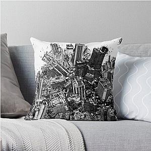 Cyberpunk Pillows - Akira cyberpunk city explosion manga strip Throw Pillow RB1110