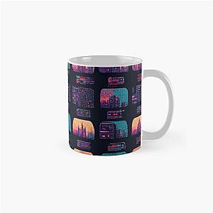 Cyberpunk Mugs - cyberpunk retro pattern Classic Mug RB1110