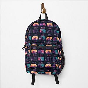 Cyberpunk Backpacks - cyberpunk retro pattern Backpack RB1110