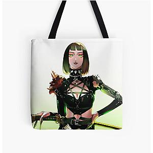 Cyberpunk Bags - Cyberpunk girl All Over Print Tote Bag RB1110