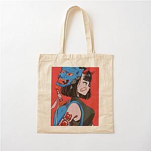 Cyberpunk Bags - Cyberpunk girl Cotton Tote Bag RB1110