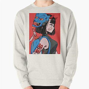 Cyberpunk Sweatshirts - Cyberpunk girl Pullover Sweatshirt RB1110