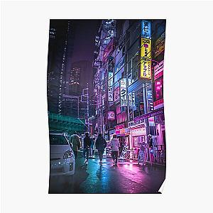 Cyberpunk Posters - Cyberpunk Anime Aesthetic in Tokyo Japan Poster RB1110