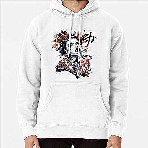 Cyberpunk Hoodies - Japanese Geisha Girl Vaporwave Cyberpunk Popart Urban Style Pullover Hoodie RB1110