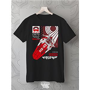 Futuristic Racing, Cyberpunk Techwear Apparel Black T-shirt