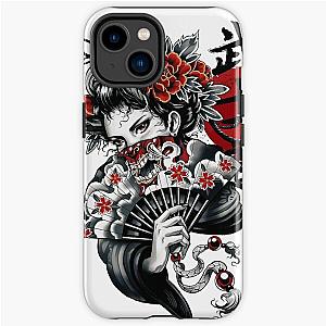 Cyberpunk Cases - Japanese Geisha Girl Vaporwave Cyberpunk Popart Urban Style iPhone Tough Case RB1110