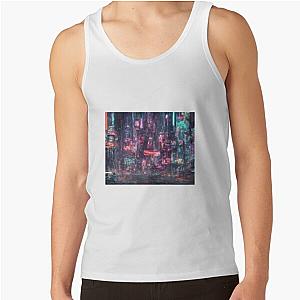 Cyberpunk Tank Tops - Cyberpunk City Tank Top RB1110