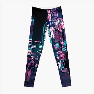 Cyberpunk Leggings - Heart Full Of Neon: Cyberpunk Overload Leggings RB1110