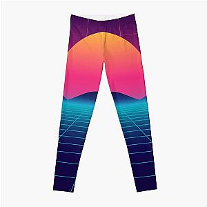 Cyberpunk Leggings - Synthwave Space: Sunset [synthwave/vaporwave/retrowave/cyberpunk] Leggings RB1110