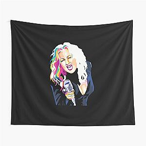 Cyndi Lauper Digital Art Tapestry