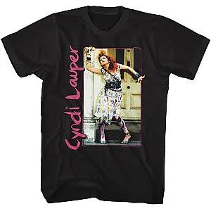 Cyndi Lauper Painted Dress And Tights T-Shirt