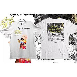 New Cyndi Lauper Girl Just Wanna Have Fun Farewell Tour T-shirt