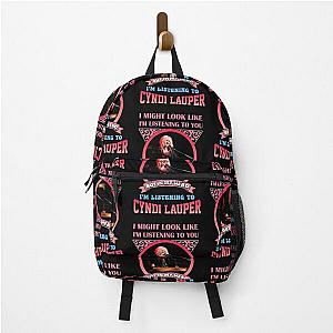 I'M LISTENING TO CYNDI LAUPER Backpack