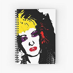 cyndi lauper estilized drawing Spiral Notebook