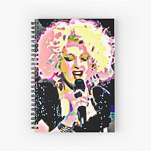 Cyndi Lauper pop art Spiral Notebook