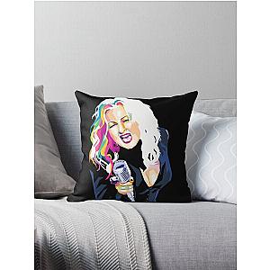 Cyndi Lauper Digital Art Throw Pillow