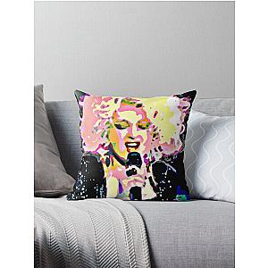 Cyndi Lauper pop art Throw Pillow