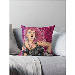 Gay Icons - Cyndi Lauper Throw Pillow