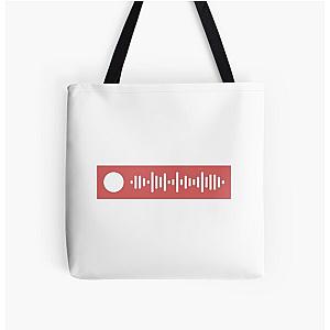 Romantic Homicide by D4vd - spotify scan code All Over Print Tote Bag