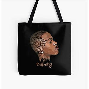 Ahead DaBaby rapper retro art All Over Print Tote Bag