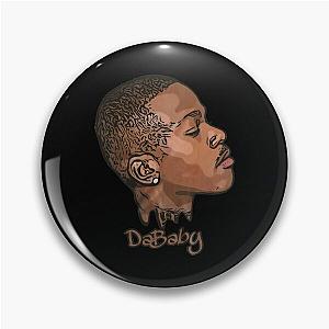 Ahead DaBaby rapper retro art Pin