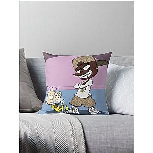 DaBaby in Rugrats Style Throw Pillow