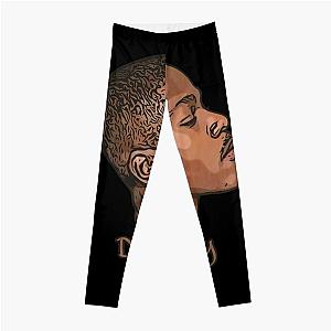 Ahead DaBaby rapper retro art Leggings