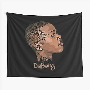 Ahead DaBaby rapper retro art Tapestry