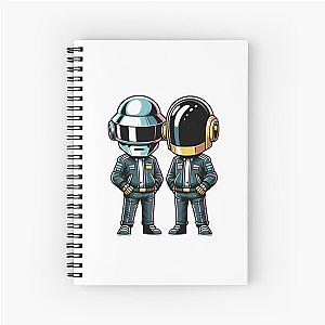 Daftpunk in Iconic Style Spiral Notebook