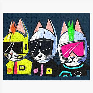 Three kittens at a Daft Punk concert Jigsaw Puzzle