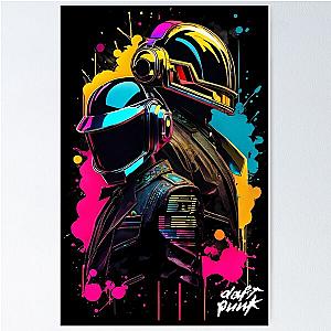 Daft Punk Tshirt, DJ Legends, Electronic Music, EDM Clubbing, Get Lucky, Daft Punk Helmet Poster