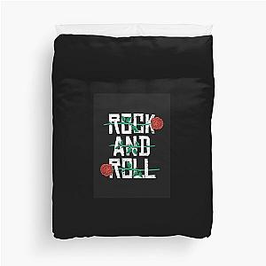 Rock and Roll Punk Roses Duvet Cover